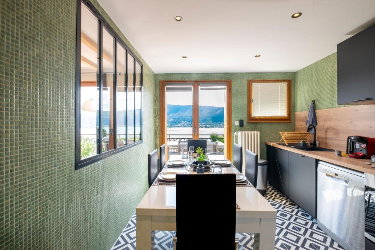 T4 Avec Vue Imprenable Sur Le Lac D'Annecy Appartement Veyrier-du-Lac Buitenkant foto